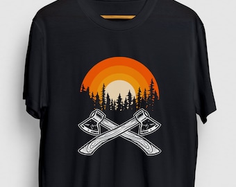 Axe Forest Lumberjack Gift, Funny Arborist Shirt, Funny Logger tee, Lumberjack Hoodie / Youth Shirt / Unisex T-shirt