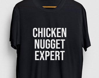 チキンナゲットエキスパートチキンギフト、面白い食べ物シャツ、面白いナゲットTシャツ、チキンパーカー/ユースシャツ/ユニセックスTシャツ