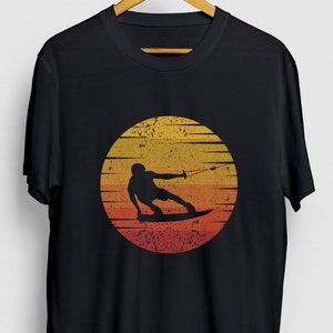 Wakeboard Retro Sunset Wakeboard Gift, Funny Wakeboarder Shirt, Wakeboarding Hoodie / Youth Shirt / Unisex T-shirt
