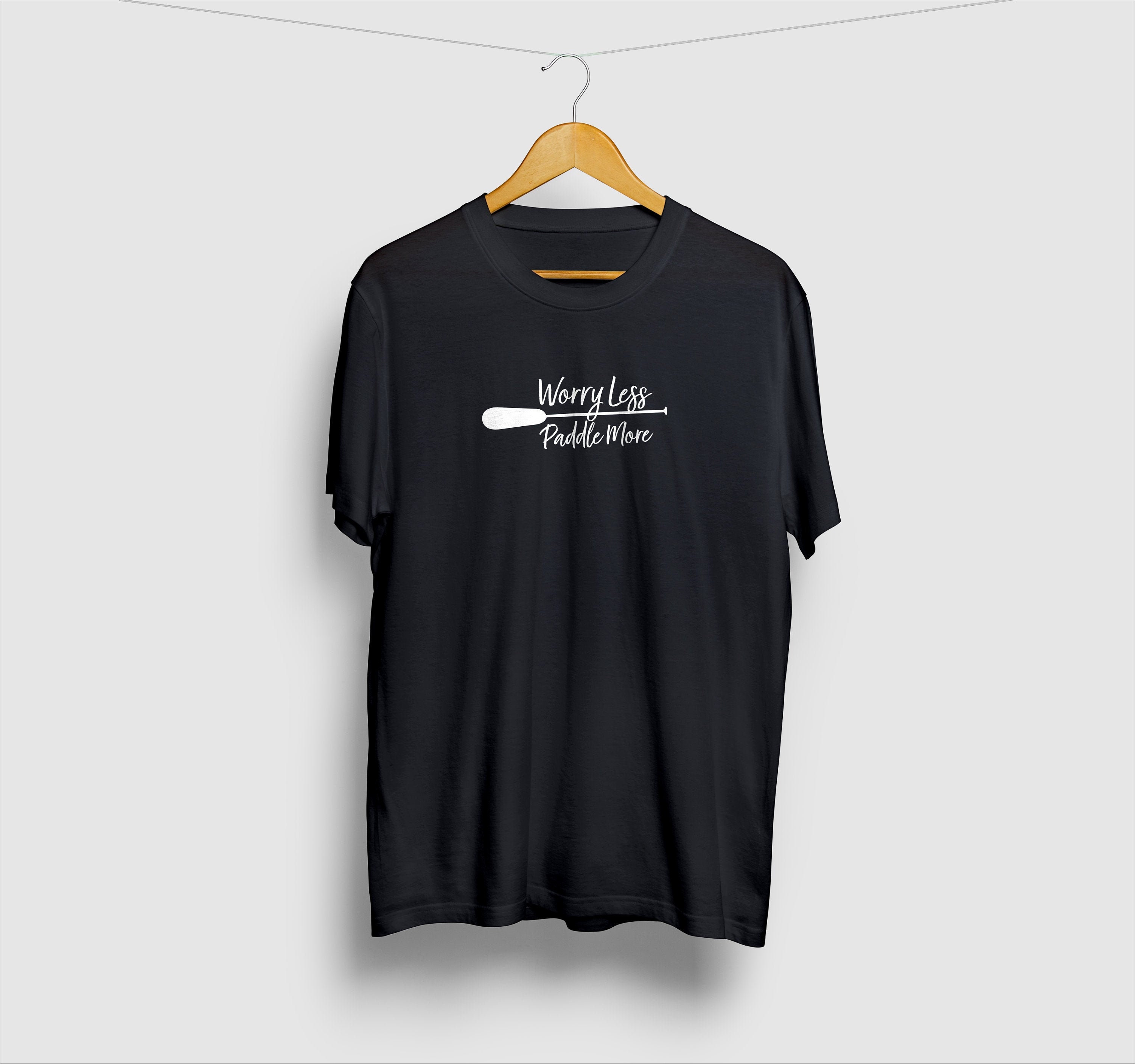 Worry Less Paddle More T-shirt Kayak Shirt Kayaking Gift | Etsy