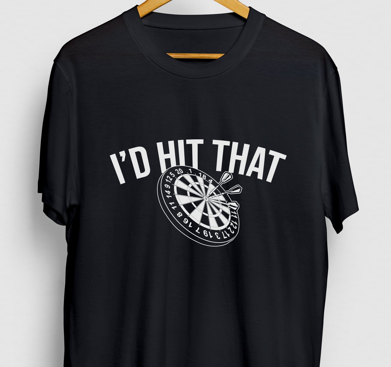 I'd Hit That Darts Gift Funny Dart Player Shirt Funny Etsy