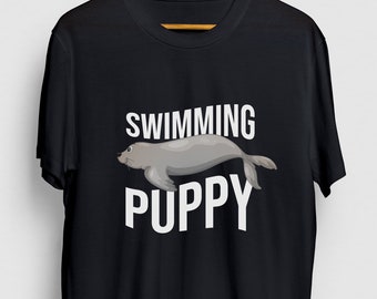 Swimming Puppy Seal Gift, Funny Animal Shirt, Funny Sea Lion tee, Seal Hoodie / Youth Shirt / Unisex T-shirt