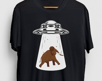 Mammoth Gift, Funny Woolly Shirt, Funny Animal tee, Mammoth Shirt, Mammoth Alien Hoodie / Youth Shirt / Unisex T-shirt