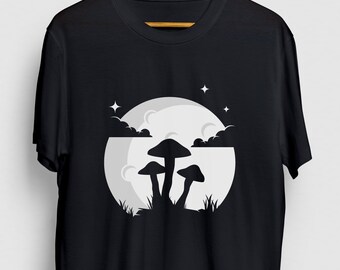 Mushroom Gift, Funny Fungi Shirt, Funny Foraging tee, Mushroom Shirt, Mushroom Moon Hoodie / Youth Shirt / Unisex T-shirt