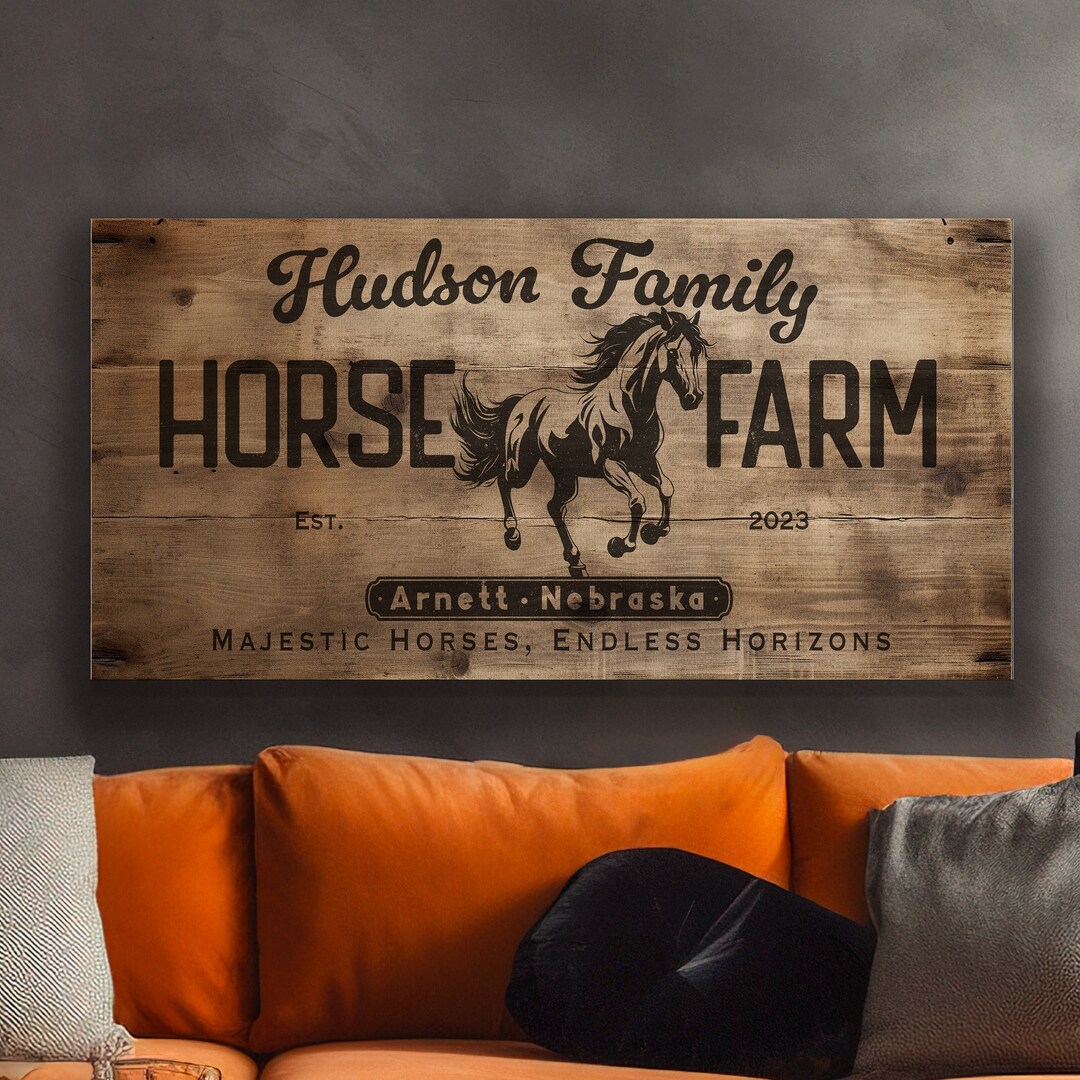 Farmhouse Sign, Personalized Homestead Sign, Farmhouse Wall Decor ...