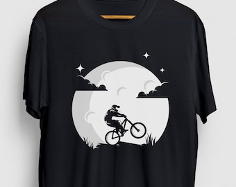 Mountain Biking Shirt, Downhill Shirt, Dirt bike Gifts, Bicycle Gift, Biker Tee, Downhill Moon Hoodie / Youth Shirt / Unisex T-shirt