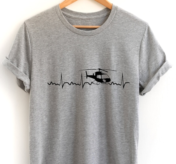 Funny Helicopter Pilot Heartbeat Shirt Funny Helicopter Pilot Heartbeat Shirt