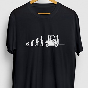 Forklift Evolution Forklift Gift, Funny Worker Shirt, Funny, Forklift Hoodie / Youth Shirt / Unisex T-shirt