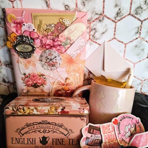 Blind Book Date with Tea Surprise Box| Mystery Mug, Tea, Snacks and More!| Deluxe Mystery Book Gift Box