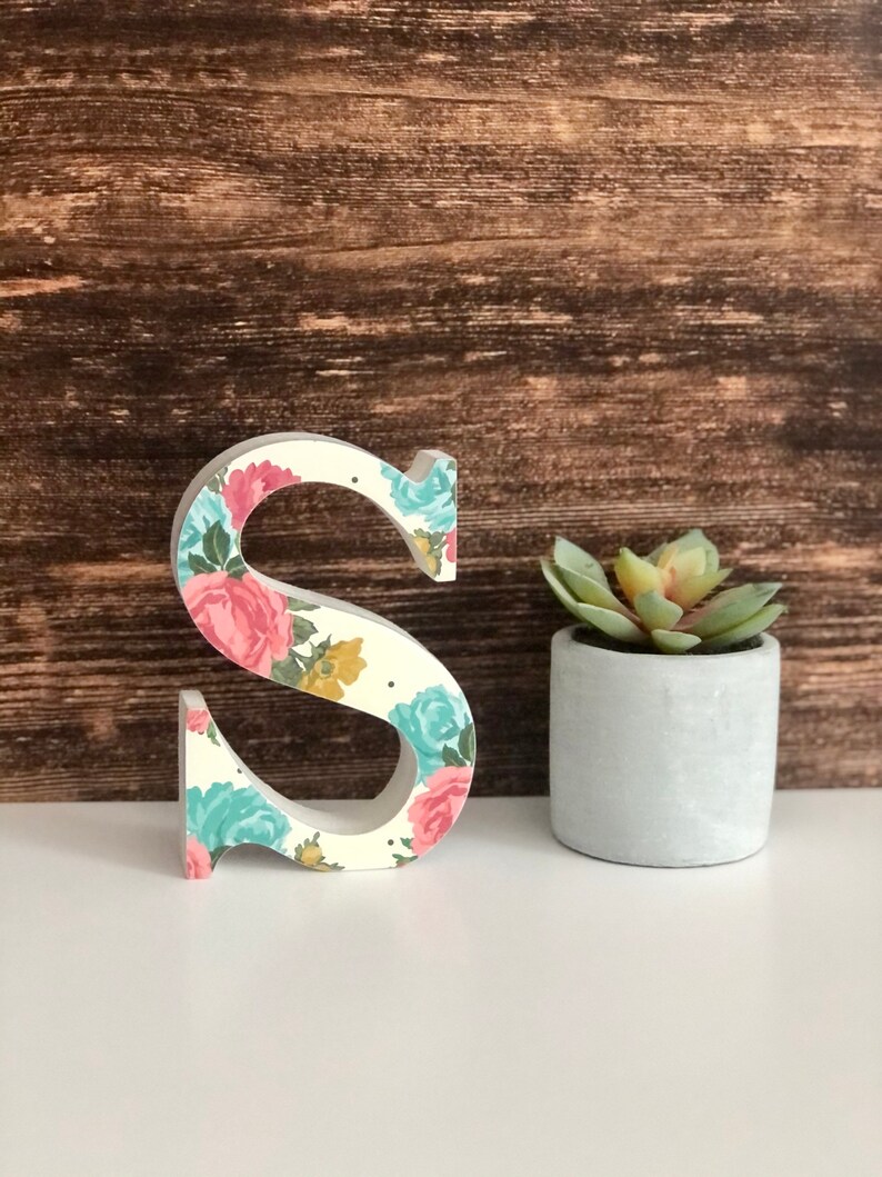 Small Standing Letters Decorative Standing Letters Letter Etsy