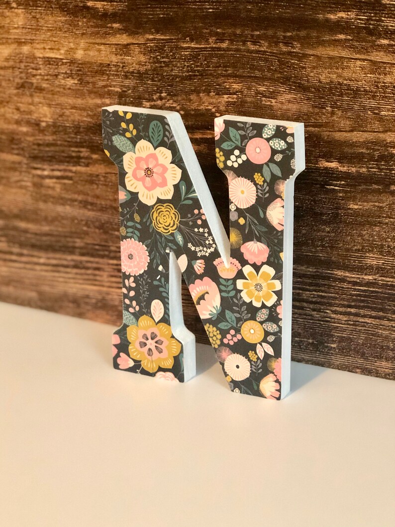 Decorative Standing Letter For Table Top Custom Letter Etsy