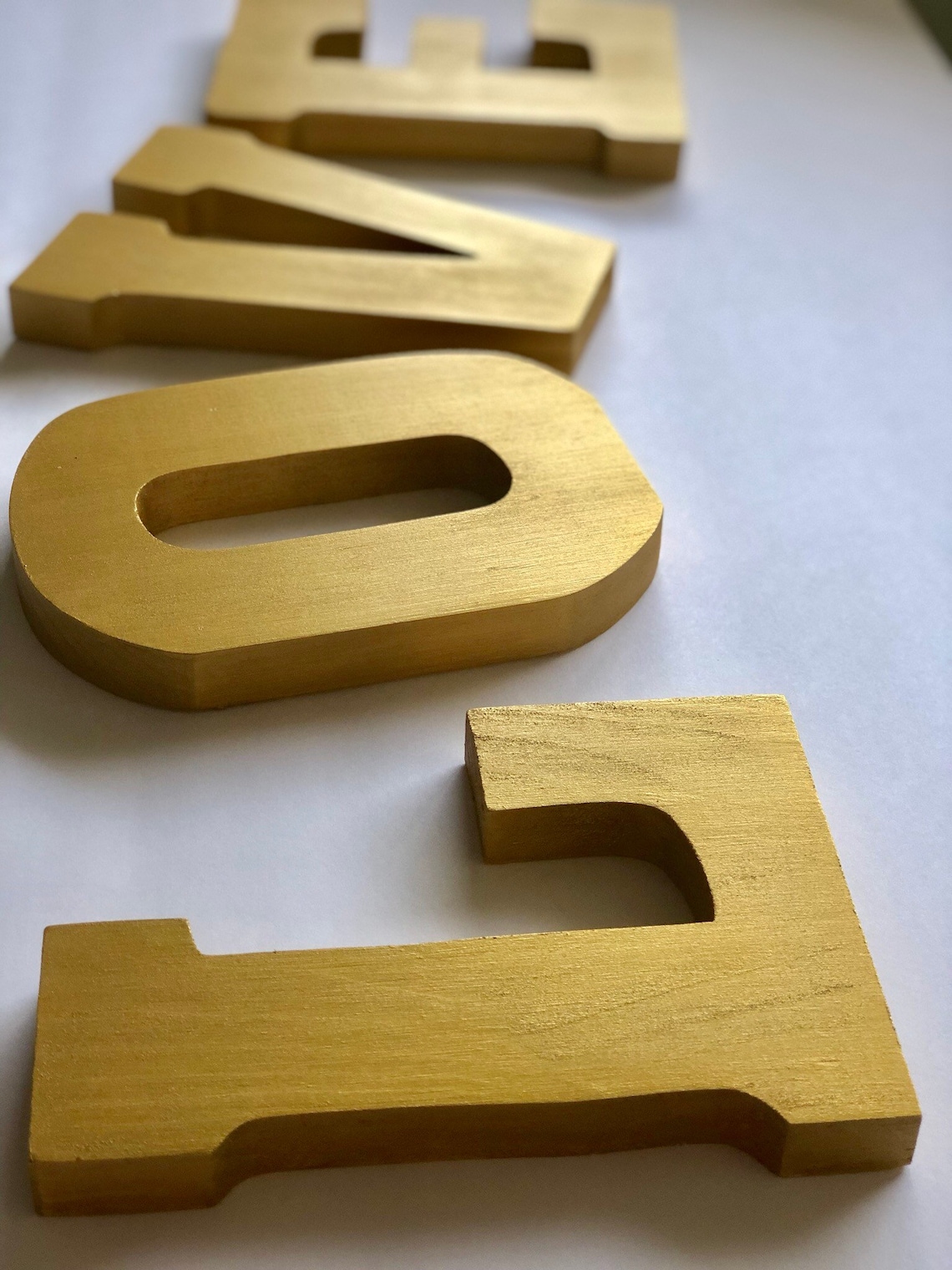 Gold Letters Gold Letter Wall Decor Gold Decorations Gold Etsy