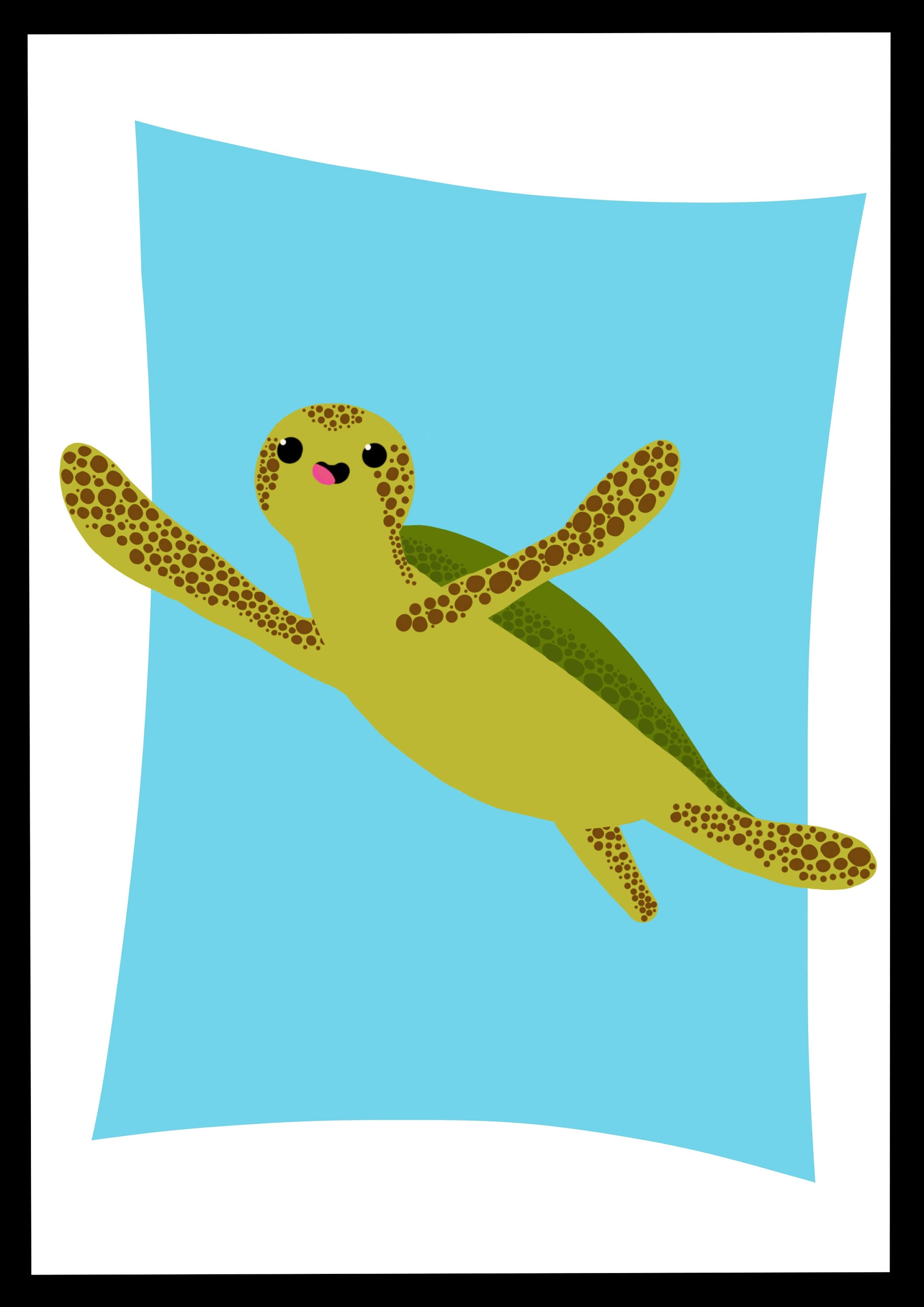 Turtle Nursery Decor Printable Artwork Cute Baby Room Print Etsy España