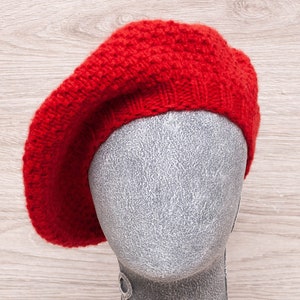 Knitted Winter Slouchy Beret Hat for Women