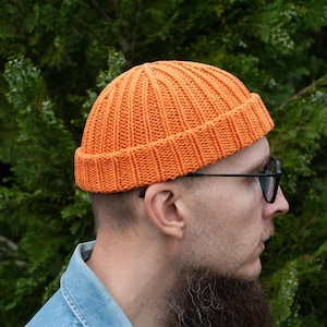 Cotton Fisherman ribbed beanie hat: dockers hat for summer