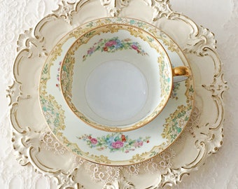 Vintage Tea Cup and Saucer Occupied Japan Noritake Alvin Pattern Tea Party Gifts for Home