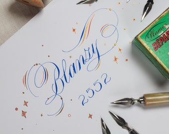 Gilbert & Blanzy-poure Départementale Cementée 2552 - Calligraphy