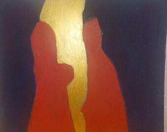 Adam et Eve histoire peinture acrylique