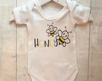 bumble bee baby sleepsuit