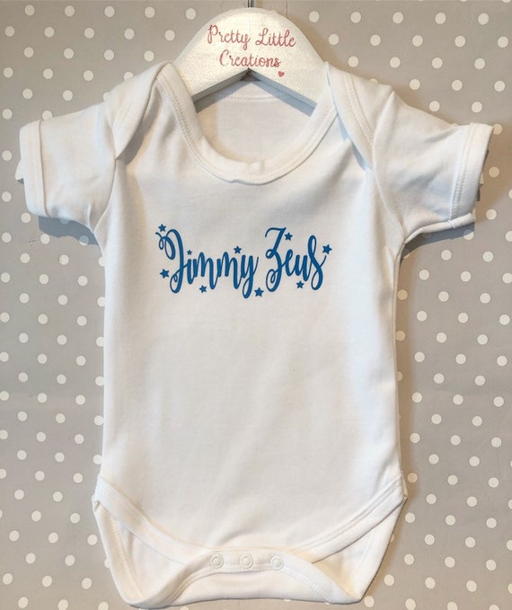 personalised baby bodysuit