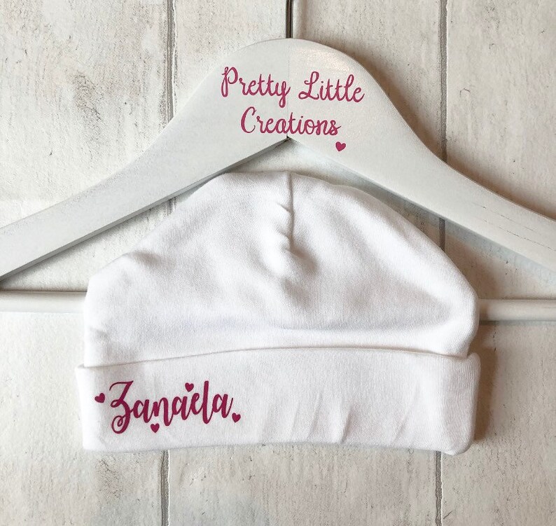 personalised baby hat