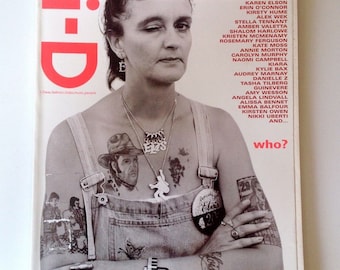 i-D Magazine | Mar 98 | Ego Issue | Karen Elson, Amber Valetta, Kate Moss, Erin O'Connor, Alek Wek, Shalom Harlowe, Kristen McMenamy