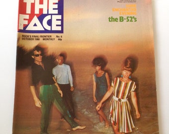 The Face Magazine | Oct 80 | The B52s, The Clash, Grace Jones, The Stranglers, Steve Strange | Issue 6 | Rare Vintage London Style Magazine
