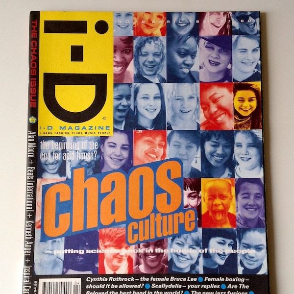 i-D Magazine | Apr 90 | The Chaos Issue | Inspiral Carpets, Beats International, Kenneth Anger | London Fashion, Art, Music | London Style