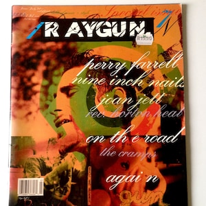 Raygun Magazine Issue 17 Perry Farrell, Nine Inch Nails, Joan Jett, The Cramps Graphic Art, David Carson Graphic Design Lovers image 1
