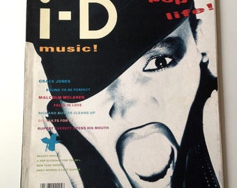 i-D Magazine | Apr 87 | The Pop Issue | Grace Jones | Malcolm Mclaren, Rupert Everett | Rare Vintage Magazine | Fashion, Art and Music Lover