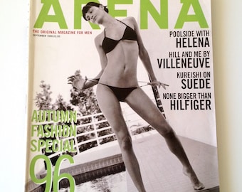 Arena Magazine | Sept 96 | Helena Christensen | Hanif Kureishi, Brett Anderson, Jude Law | Tommy Hilfiger | Albert Watson | Helmut Lang