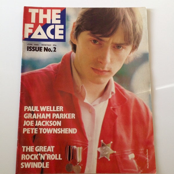The Face Magazine | June 80 | Paul Weller | Bob Marley, The Police, Sex Pistols, Pete Townshend | Issue 2 | Vintage London Style Magazine