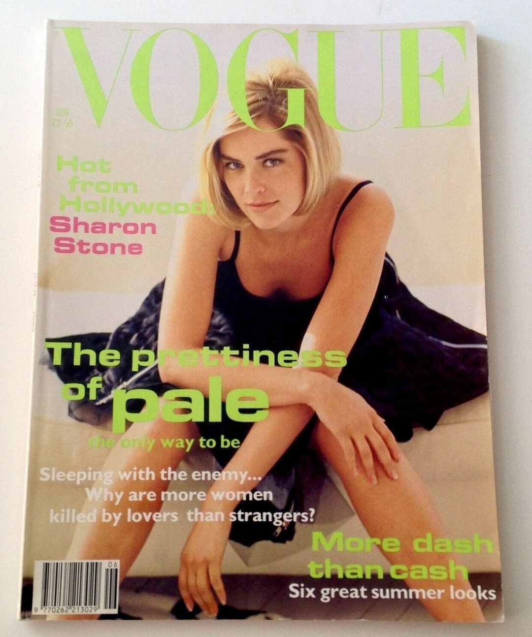 British Vogue Magazine 1993 2000 Issues Sharon Stone photo