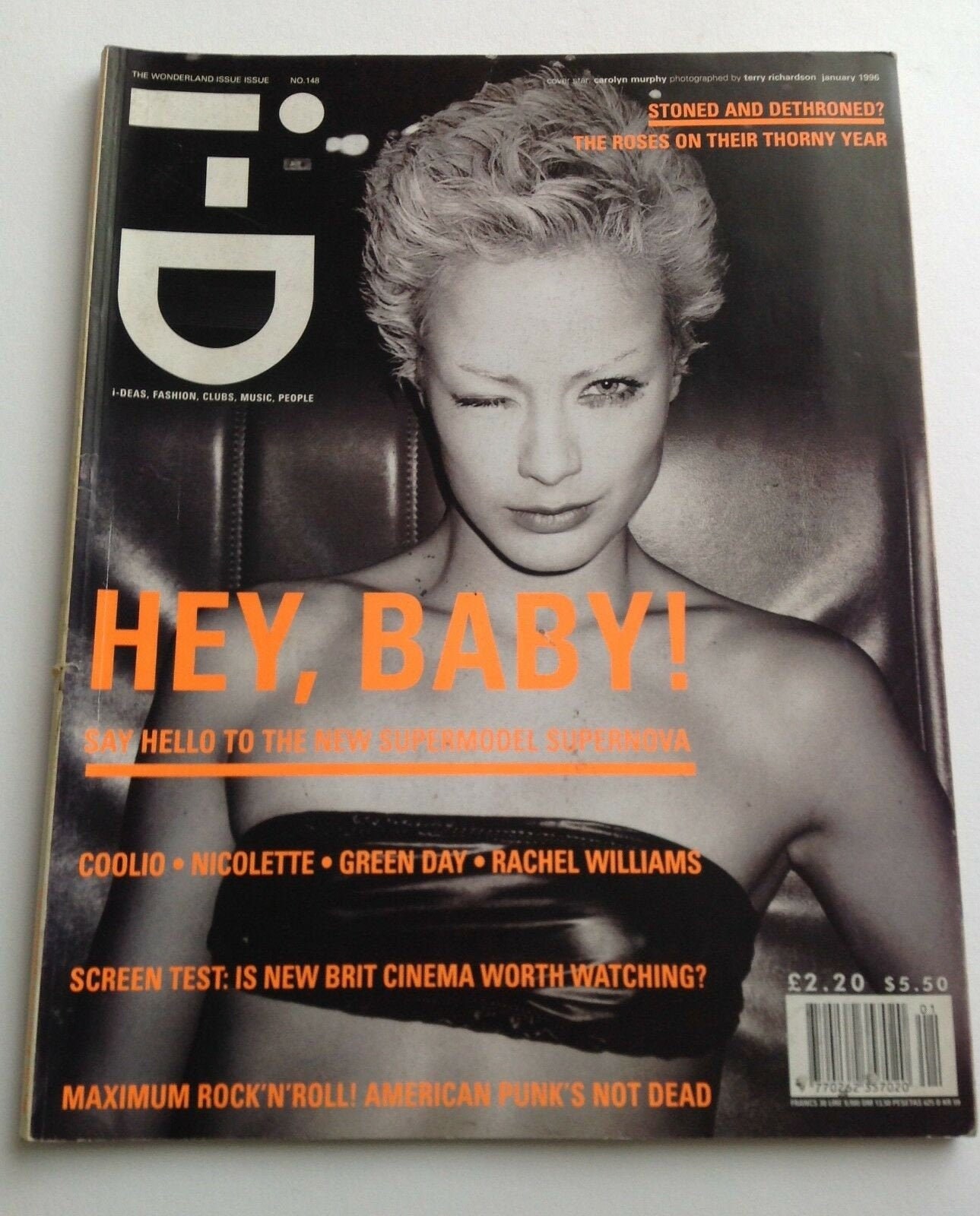 I D Magazine Jan 96 Carolyn Murphy Green Day Coolio Etsy