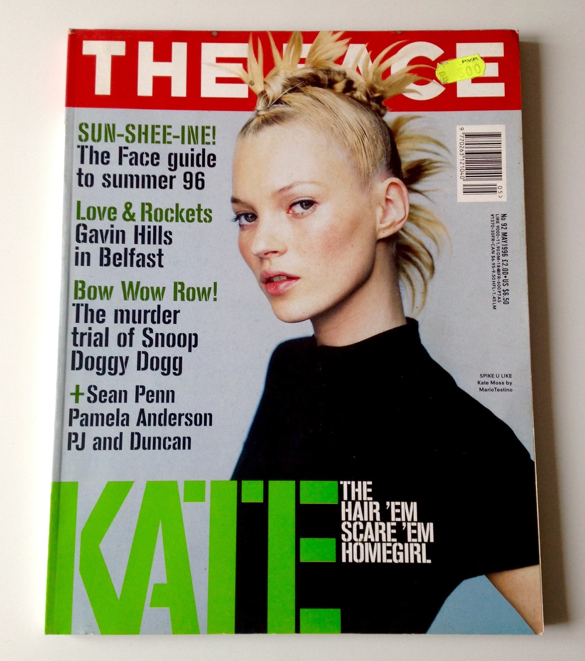 face magazine 雑誌 vintage 本 kate moss 本物-