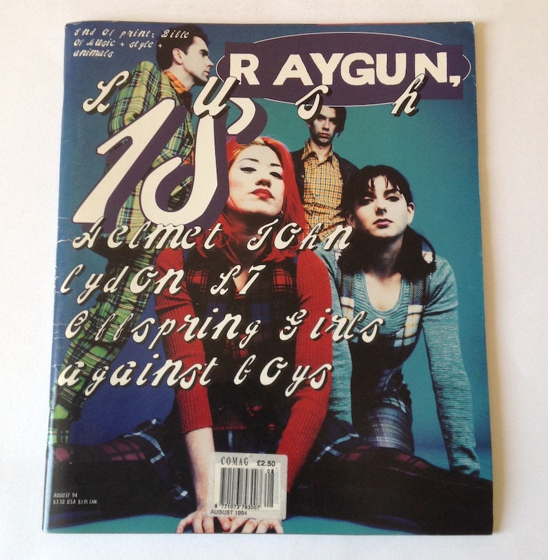 Raygun Magazine Issue 18 Lush, John Lydon, Pulp, Violent Femmes Typography, David Carson Fashion, Corrine Day Graphic Design Lover image 1