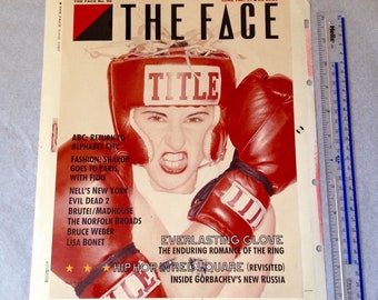 The Face Magazine | Chromaline Print | Gift for Boxing, Sports Fan | Vintage Magazine Lover | Home And Office Decor | Published in June 1987