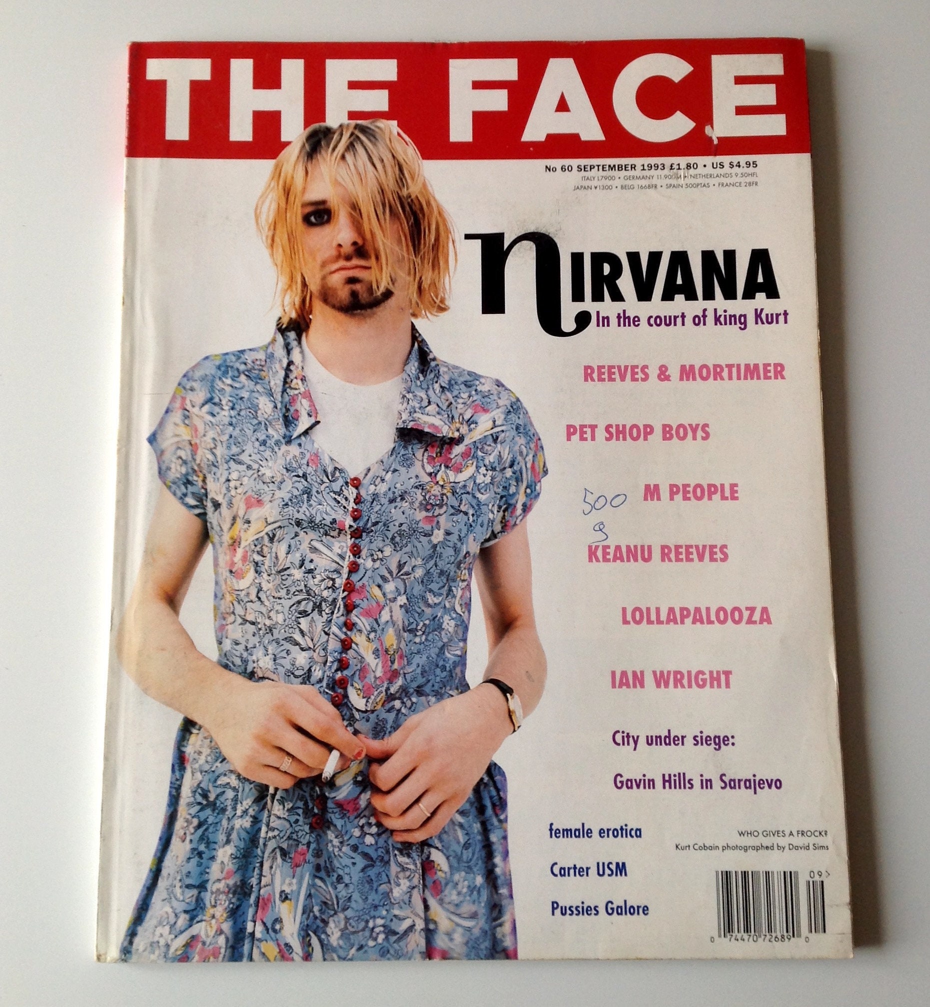 The Face Magazine / Sept 93 / Kurt Cobain / Nirvana Keanu - Etsy España The Face Magazine / Sept 93 / Kurt Cobain / Nirvana Keanu - Etsy España