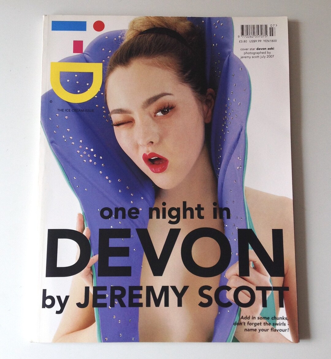 Id Magazine the Ice Cream Issue Devon Aoki Jeremy Scott, Marilyn