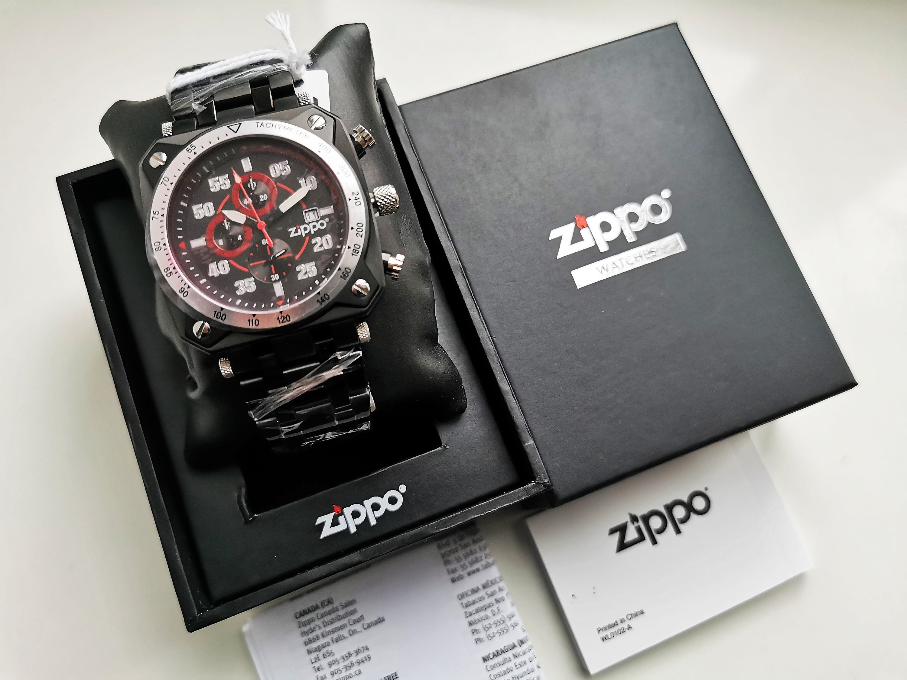 ZIPPO Chronograph Watch 45019-RG Men's Military Sports - Etsy
