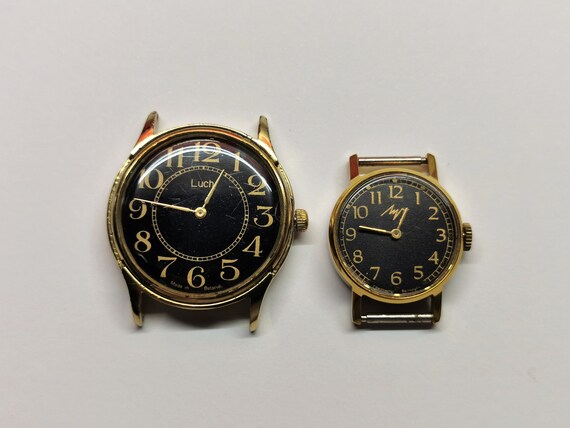 Vintage Watches LUCH Women s Men s Mechanical Casual Black Dial