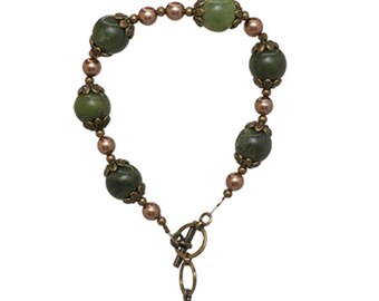 Connemara Marmor keltisches Armband | Vintage Style Irischer Schmuck