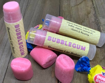 Bubblegum Beeswax Lip Balm FREE SHIPPING in US for Orders 35.00+