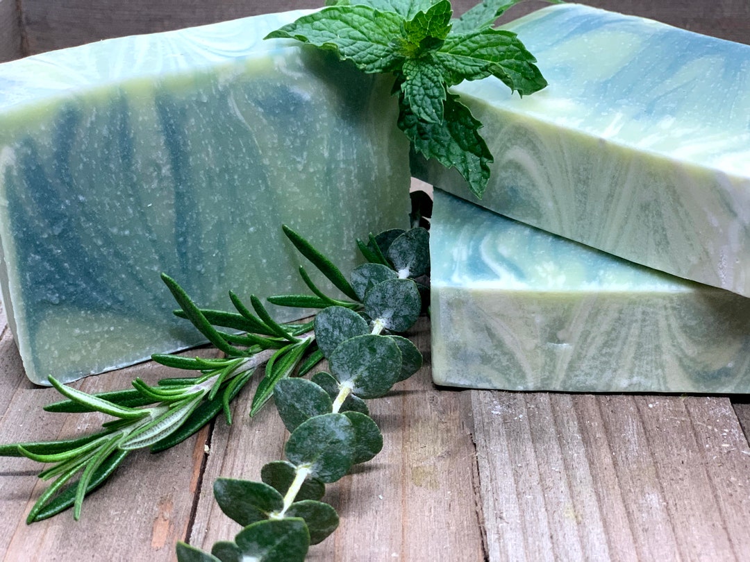 Rosemary Mint Eucalyptus Handmade Soap FREE SHIPPING in US for Orders ...