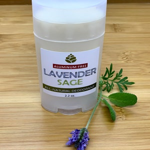 Lavender Sage All-Natural Deodorant FREE SHIPPING in US for Orders 35.00+