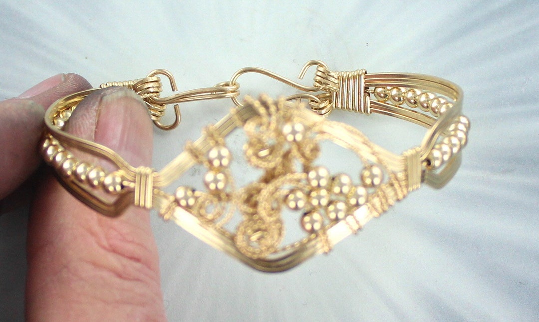 14kt Rolled Gold Bracelet Made to Order Size 6 to 8 Cuff Etsy