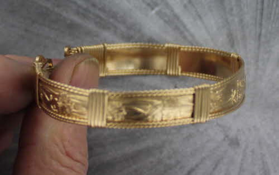 14kt Rolled Gold Bracelet Made to Order Size 6 to 8 Cuff Etsy