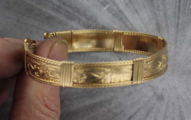 14kt Rolled Gold Bracelet Made to Order Size 6 to 8 Cuff - Etsy
