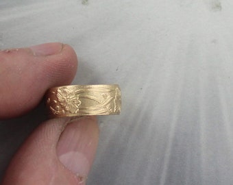 14kt. Rolled Gold Ring - Wedding Band --  Engagement Ring - Gold Ring