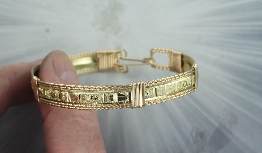 14kt Rolled Gold Bracelet Made to Order Size 6 to 8 Cuff Etsy